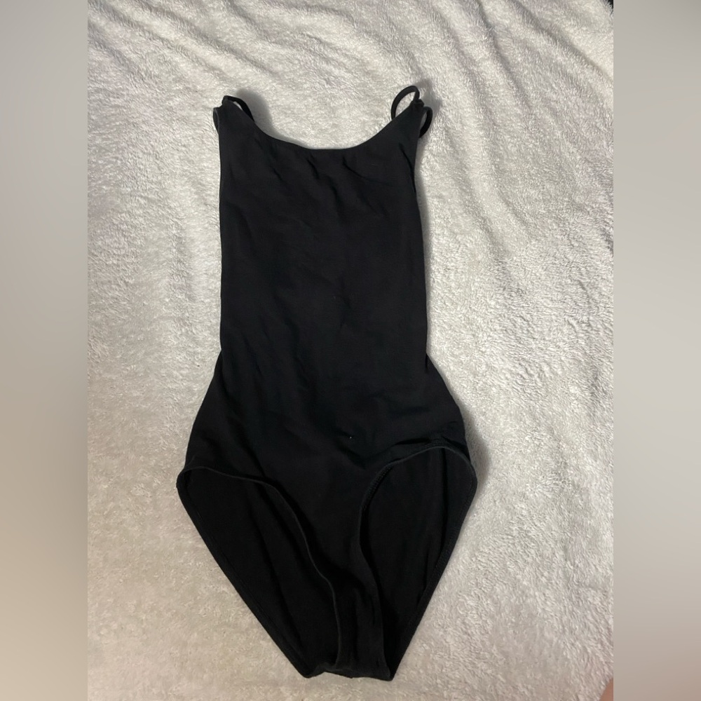 Adult a Black Strappy Leotard -Theatricals